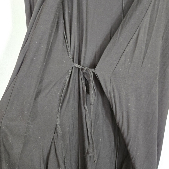 Nom Maternity Tessa Maternity‎ Nursing Wrap Dress Black Small Bamboo Jersey Knit - Picture 9 of 13